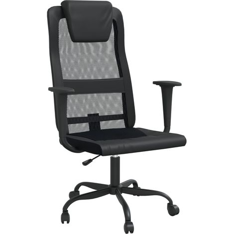 Sedia poltrona computer ufficio seduta studio regolabile in altezza nero