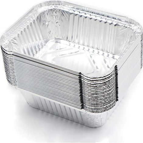 Verdickte Heißluftfritteuse Spezial Alufolie Backöl Papier Zuhause hochtemperaturbeständig Grill quadratisch Blechdose rechteckig, 20 individuell (1/5)