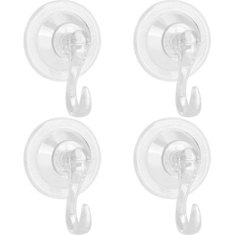 eZAKKA Saugnapfhaken, 4er-Set, transparent, wiederverwendbar, wasserdicht