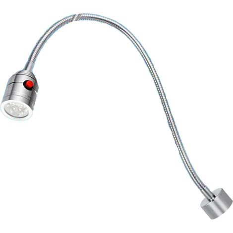 Magnetic Gooseneck Lamp, 5W 24V Gooseneck LED Work Light Tube Length 500mm Magnetic Base Tool Lamp for Workbench Repair (1/4)