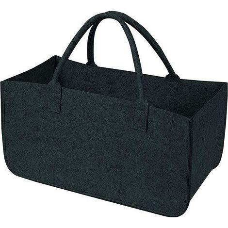 Borsa portalegna Vigor, in feltro nero 46l, 51x33 cm