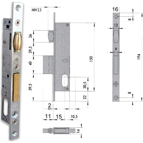 SERRATURA CISA INFIL.RULLO S/CIL44230.18 (1/5)