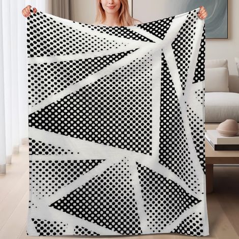 Couverture de lit en polaire, jeté doux et chaud de printemps, légère et luxueuse en microfibre de polyester, décoration intérieure, ajout parfait à la décoration intérieure, cadeau idéal pour hommes (1/4)