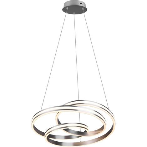 Lampada a Sospensione da Interno a LED in Metallo Nickel Opaco (1/5)