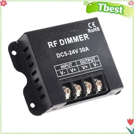 Variateur RF - TBEST - Tbest - Réglage luminosité sans fil avec télécommande - Signal RF traversant murs - Sortie 5-24 V (1/5)