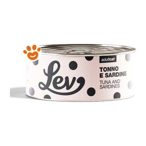 Lev Cat Adult Tonno con Sardine - Lattina 140 Gr -