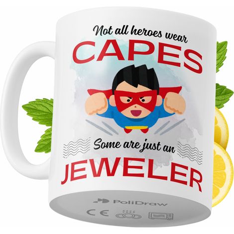 Lustige Tasse für Juweliere – Kaffee- oder Teetasse mit witzigem Textdesign – ideal für Geburtstage, Namenstage, Feiertage und besondere Anlässe. Hochwertige Tasse für Zuhause, Büro und Arbeit. Farbe: