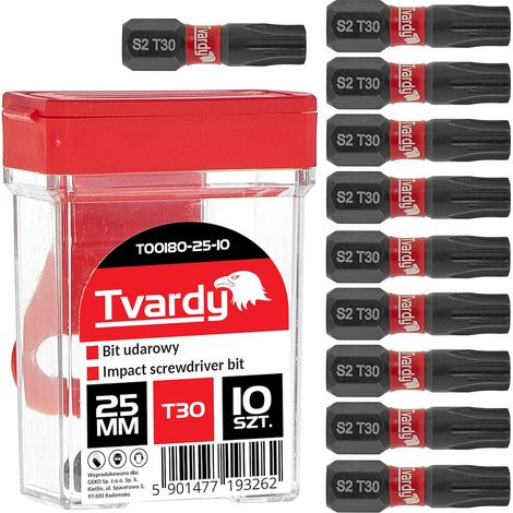 Punta de impacto T30 de 25 mm S2 - caja (10/100/1200) (1/3)