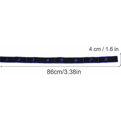 Élastique Fitness Bleu pour Entraînement, Yoga et Pilates - Ceinture de Résistance Polyvalente (1/5)