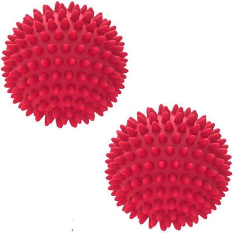 Lot de 2 balles de massage pour les pieds à picots, balles dures pour la thérapie des points de déclenchement, la réflexologie,