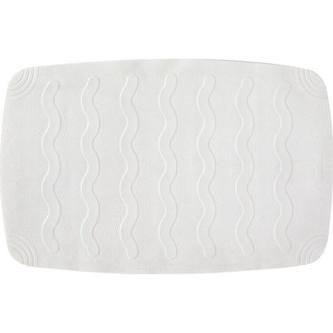 Tapis pour Baignoire, avec ventouses, DE Caoutchouc, Blanc, 45 x 75 cm (1/3)
