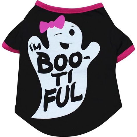 T-shirts d'Halloween pour chiots, vêtements pour animaux, déguisements d'Halloween amusants pour animaux de compagnie, vêtements pour petits chiens, style créateur pour hommes (1/4)