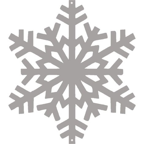 Weihnachtsschneeflocken-Anhänger, durchbrochene Verzierung, Hellgrau