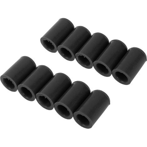 Lot de 10 bouchons en silicone noirs pour tuyaux d'admission d'air automobile de 12 mm. (1/5)