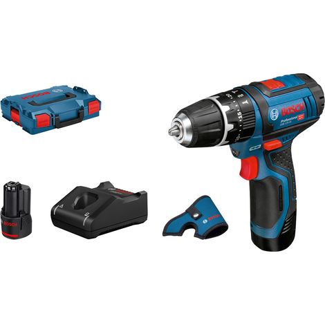 perceuse-visseuse à percussion sans-fil 12V-15 avec 2 batteries 12V 2.0Ah, 12V-40, étui de ceinture holster, 2 calages L-BOXX, L-BOXX (1/5)