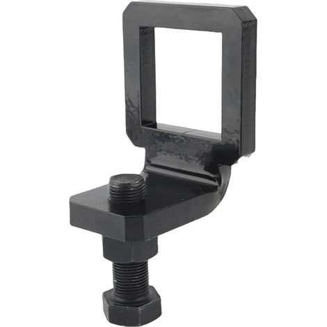 Morsetto di aggancio antivibrazione, stabilizzatore per rimorchio per impieghi gravosi con rivestimento in acciaio sintetico per ricevitori da 2,5 pollici, nero lucido (1/5)