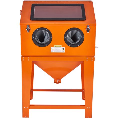Cabine de sablage 90 gallons (340,7 L) avec système de collecte de poussière 6,8 L (1/5)