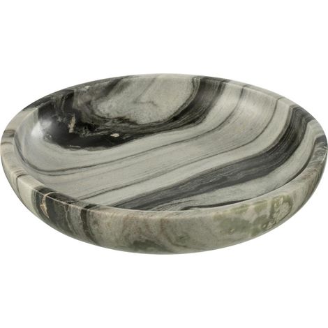 Coupelle Déco en Marbre "Courchevel" 35cm Gris Clair