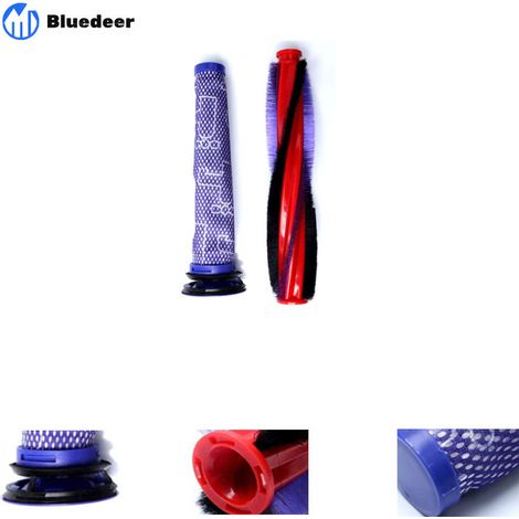 Brosse principale + filtre pour DYSON V6 Animal/Fluffy DC58 DC59 DC61 DC62 Pièces de rechange Accessoires, 185mm Bluedeer (1/4)