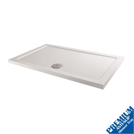 1200x800mm Shower Tray Rectangular Low Profile Premium Anti-Slip FREE Waste (1/3)
