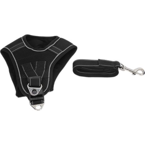 Harnais Thoracique Pour Chien - Maille Respirante - Sangle Réfléchissante - Boucle Rapide - Nylon Résistant - 1 Pièce (1/5)