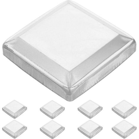Lot de 10 capuchons métalliques pour poteaux de clôture, pièces détachées, capuchon final, accessoires, couvercles, capuchons métalliques pour poteaux de clôture, protections pour poteaux de clôture ( (1/5)