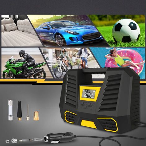 Compresseur à Air Portatif Batterie,6000mAh Compresseur Air Gonflage Rapide,Compresseur Voiture 12v,Mini Gonfleur Pneu Voiture avec Lampe LED, Pompe Pneus pour Voiture Velo Moto (1/3)