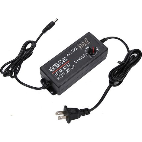 Adaptateur d'alimentation réglable AC/DC 9-24 V 3A, alimentation anti-interférence (1/5)