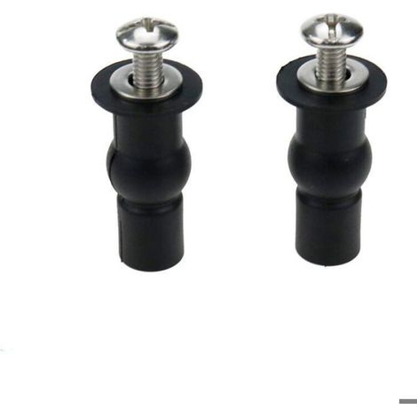 Abattant WC - Noir - Épaisseur 18 mm - Fixations Universelles - Compatible Tous Modèles - 1 Pièce (1/4)