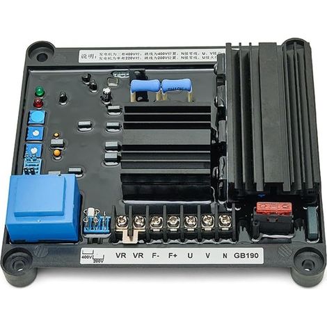 Régulateur de Tension Automatique de Générateur de Balais AVR GB190 Module Stabilisateur D'Excitation à Onde Complète 20A (1/5)