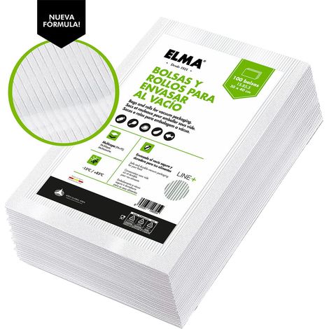 Bolsas Vacío Ralladas Elma 20x30 cm (100 uds)  Sous-Vide  Elmalit