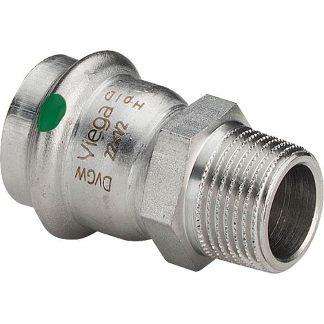 Viega Sanpress Inox-Raccordo di transizione, d 28mm, R 1 acciaio inossidabile modello 2311, 436520