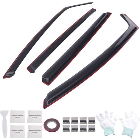 4pc Acrylic Wind Deflectors for Peugeot 3008 2008-2016 In-Channel (1/5)