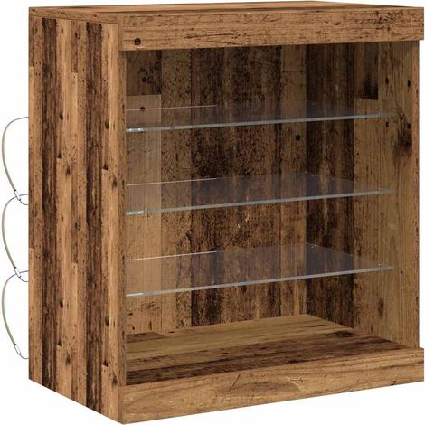 vidaXL Credenza Legno vecchio 60.5 x 37 x 67 cm Legno multistrato (1/5)