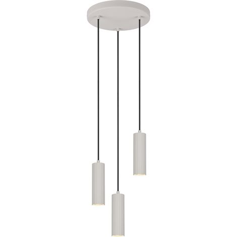 Suspension 3 lumières Soka gris - 367730376 (1/3)