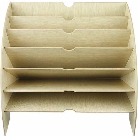 NALOOKAMIC Organisateur de Fichiers, Trieur en Bois Classement Papier Bureau Rangement pour Papier A4, Magazine et Document(36.5 28 28cm) (1/5)