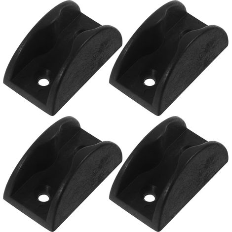 Lot De 4 Guides Inférieurs Sol Pour Porte Coulissante De Grange Quincaillerie De Guidage Stable Pour Porte De Meuble Coulissant (1/5)
