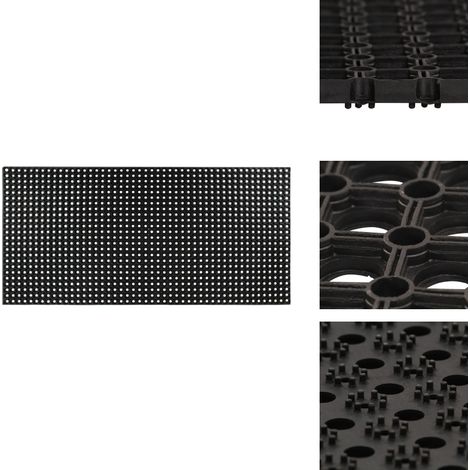 The Living Store Tapis Caoutchouc 16 mm 100 x 150 cm - Tapis extérieur (1/5)