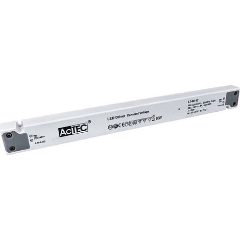 Alimentatore Ultra Slim Sottile 60W 12V Trasformatore CV Per Striscia Led Profili Alluminio