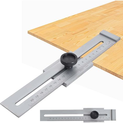 Trusquin de traçage de précision en acier inoxydable – Jauge de marquage pour travail du bois, outil de calibrage 0,1 mm, mesure 200 mm