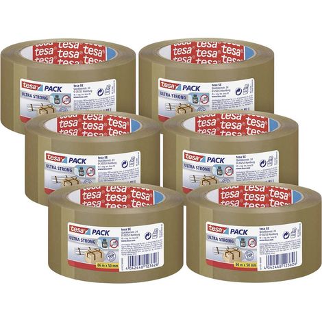 tesa ULTRA STRONG 57177 Nastro da imballo Marrone (L x L) 66 m x 50 mm 6 pz.