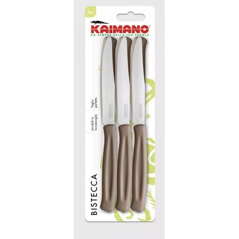 COLTELLI DA BISTECCA manico marrone