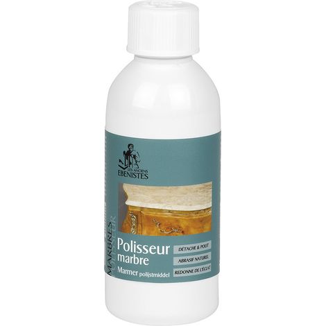 Les Anciens Ebenistes – Polisseur marbre 250ml – Abrasif naturel – Élimine taches et redonne éclat – Compatible avec cheminées et statues (1/4)
