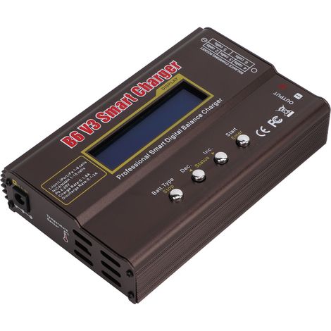Chargeur intelligent multifonction 80 W, sécurité maximale, large compatibilité, chargeur d'équilibrage B6 V3 pour batteries Li-ion, LiPo et Pb (1/5)