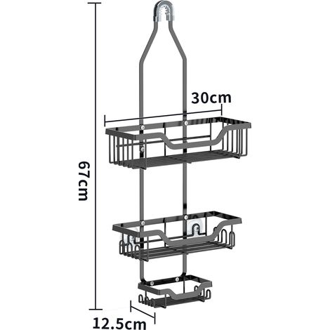 Einteiliges Duschregal, Amazon-Grenzüberschreitung, Wandregal ohne Bohren, Duschaufbewahrungsorganizer (1/5)
