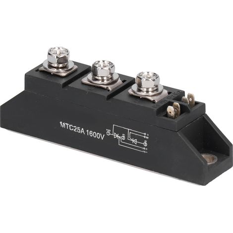 Pont redresseur 1600V, module de redressement haute précision, composant électronique MTC25A, 25A, pour alimentation et conversion AC-DC (1/5)
