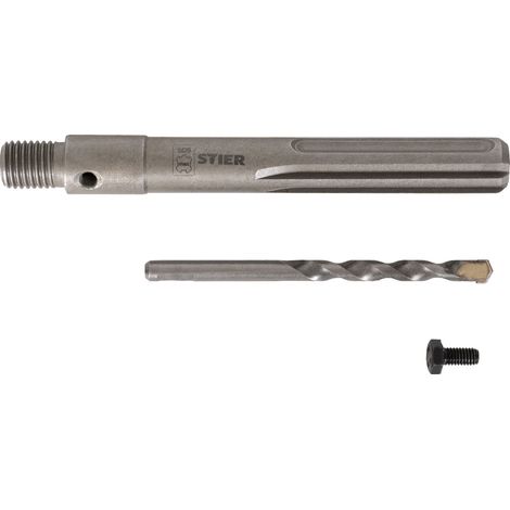 STIER Aufnahmeschaft SDS-Max M16 160 mm inkl. Zentrierbohrer für Hohlbohrkronen. (1/4)