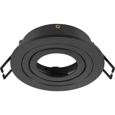 Collerette spot encastré NEW TRIA® 75 intérieur rond orientable noir - SLV - 1007343 (1/3)