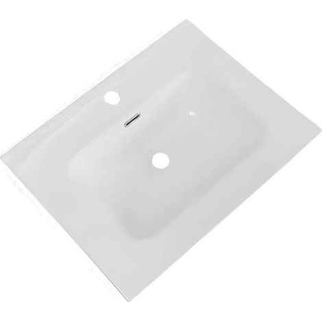 Lavabo consolle da appoggio VAS836-60 61x46.5x14 cm. bianco (1/3)
