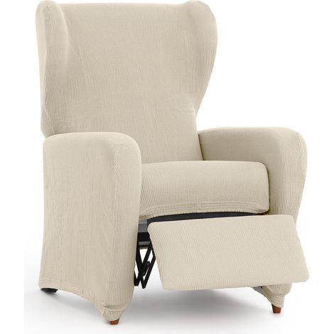 Elastique relax housse de fauteuil Polyester/Coton/Elastomère Ecru 60X90cm (1/5)